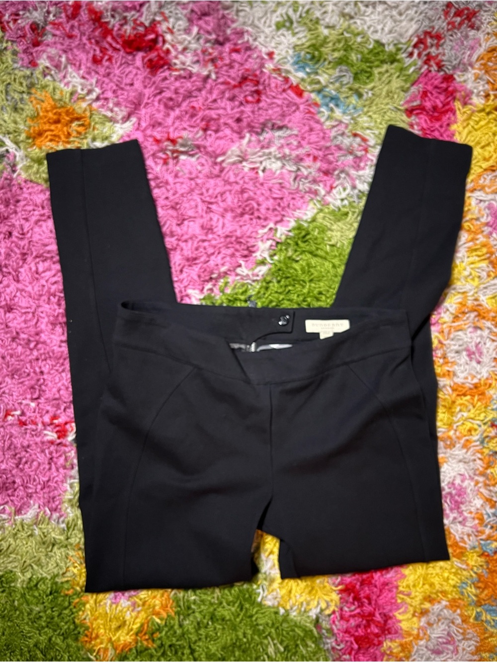 Burberry Black Slim Ponte Skinny Pants